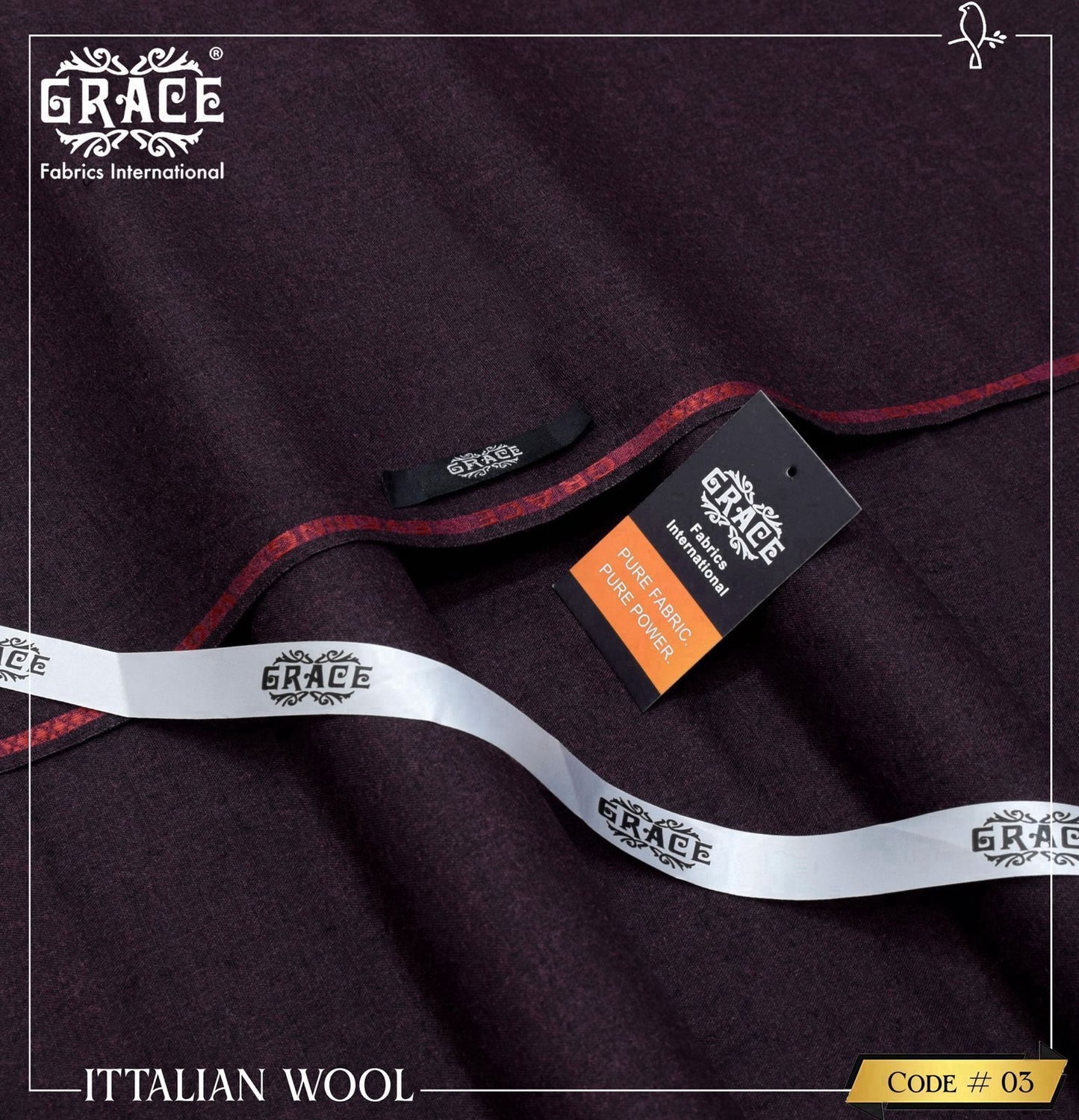 Premium Quality Wool Fabric By Grace